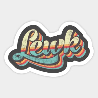 Lewk 70's Retro Sticker